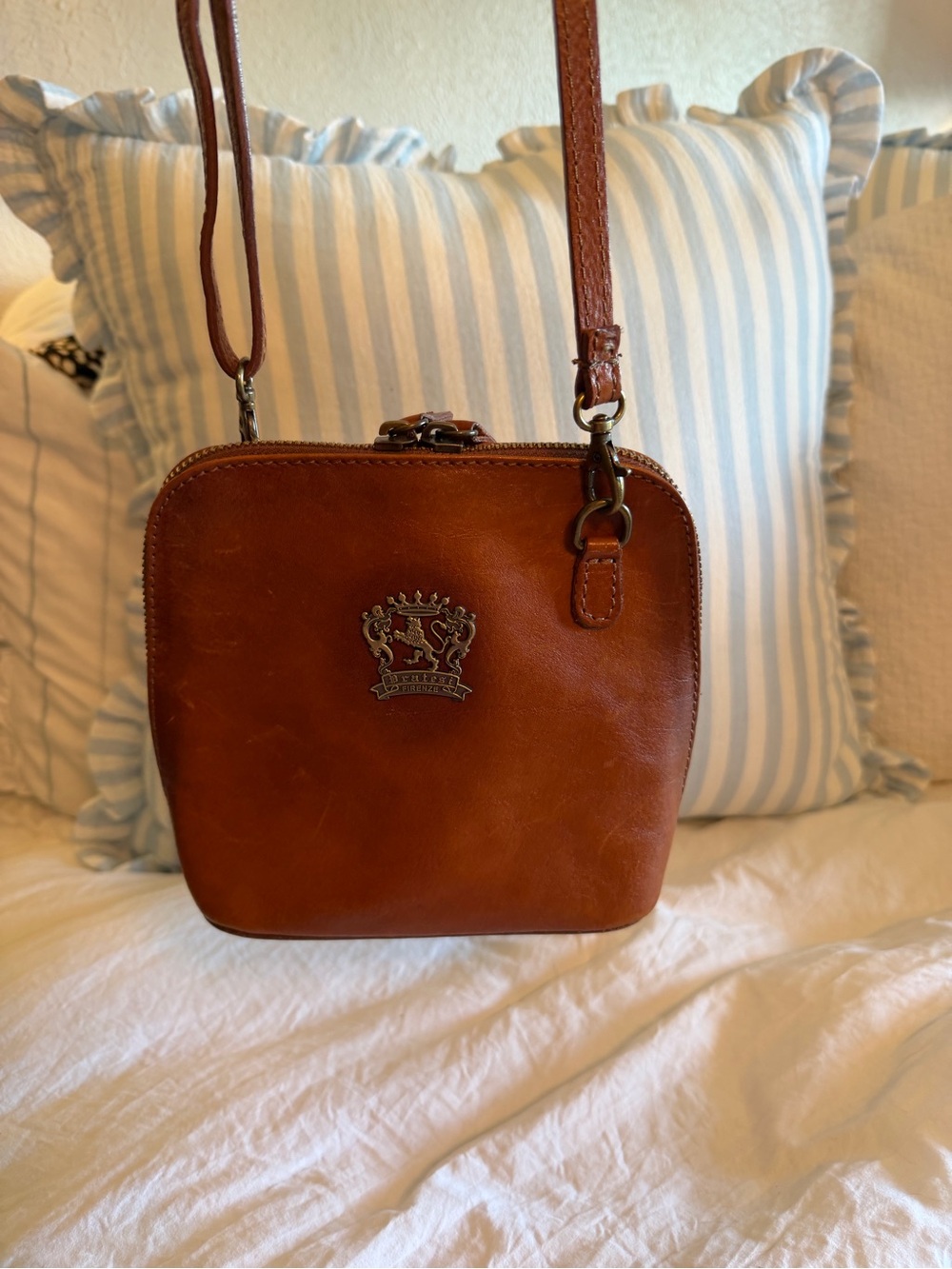 Pratesi Leather Crossbody Bag